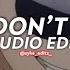 Look Don T Touch Odetari Ft Cade Clair Edit Audio