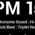 Metronome BPM 155 Hi Hat Triplet