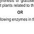 Attempt Either Option A Or B A List The Steps For The Synthesis Of Glucose By The Plants