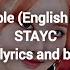 Bubble STAYC English Ver Karaoke With Lyrics And Backing Vocals