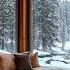 Soothing Piano Music In A Cozy Living Room Ambience Relaxing With Fireplace Sounds And Snow Fall