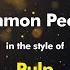 Pulp Common People Karaoke Version From Zoom Karaoke