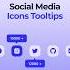 Social Media Icons Tooltip Using HTML And CSS