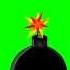 Animated Bomb Exploding Green Screen