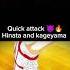 Quick Attack Hinata Kageyama Karasuno Haikyuu Anime Shorts