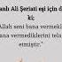 Allah Seni Bana Vermekle Bana Vermedikleri Telafi Etmiştir