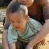 Single Mother And Baby Use Pump To Suck Up Abandoned Pond Catch Lots Of Fish