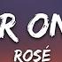 ROSÉ Number One Girl Lyrics