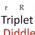 Inverted Diddle Sticking 2 Accents 1 2 4 40 200 Bpm Triplet Grid Sheet Music