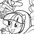 EQUESTRIA GIRLS Coloring Pages Rainbow Rocks How To Color My Little Pony Easy Drawing Tutorial