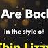 Thin Lizzy The Boys Are Back In Town Karaoke Version From Zoom Karaoke