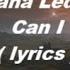 Kiana Ledé Can I Lyrics