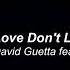 David Guetta Feat Chris Willis Love Don T Let Me Go Karaoke With Original Instrumental