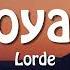 Royals Lorde Lyrics