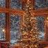 Relaxing Christmas Jazz Instrumental Music Warm Crackling Fireplace Sound Cozy Winter Cabin Room