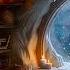 Cozy Cave Ambiance With Intense Winter Storm Deep Relaxation With Howling Wind And Gentle Fire