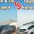 Lynk Co 08 EM P VS Toyota Highlander One Side Wheel Traction Offroad Toyota Suv