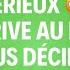 SÉRIEUX TOUT ARRIVE AU MOMENT OÙ VOUS DÉCIDEZ DE LÂCHER PRISE Weekend Du 19 Au 20 Octobre 2024