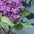 Lilacs In Glass Vase Step By Step Easy Acrylic Painting For Beginners