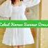 Korean Summer Dress Design 2023 Comfortable Summer Session Dress For Teenager Girls