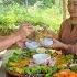 She Smiled When Her Ex Husband And She Went To The Market To Sell Vegetables And Cook