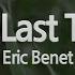 Eric Benet The Last Time Karaoke Version