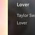 Taylor Swift Lover Audio