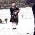 Funeral Bagpiper In Snow Going Home The Derbyshire Piper