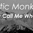 Arctic Monkeys Why D You Only Call Me When You Re High Lyrics