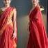 Wearing VS Styling A Cotton Saree Draping Hip Pleat Hack Monalisha Mahapatra Saree Red