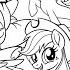 Coloring My Little Pony The Movie Coloring Pages Songbird Serenade Applejack Rainbow Dash