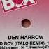 Den Harrow Bad Boy Italo Remix 1986