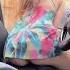 Hot Brunette In Minidress Showing Tiny Ass In An Incredible Upskirt In Her Car