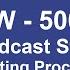 WLW 500 Kw AM Broadcast Station Operating Procedures