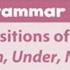 PREPOSITIONS OF PLACE Oxford Discover 1 Unit 4 Grammar In Use