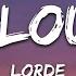 Lorde The Louvre Lyrics