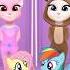 LEFT Or RIGHT Fluttershy V S Rainbow Dash Makeover By My Talking Angela 2 Cosplay