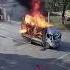 Quick Thinking Driver Races Burning Truck To Fire Station