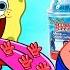 RED Vs BLUE FOOD CHALLENGE SPONGEBOB RED Vs BLUE MUKBANG ANIMATION SLIME CAT