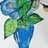 Blue Flowers Art Art Drawing Youtubeshorts Shortvideo