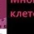 Биология 9 класс Многообразие клеток