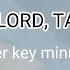 PRECIOUS LORD TAKE MY HAND Lower Key Minus One