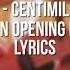 KIZUATO CENTIMILIMENTAL Given Opening Full Lyrics