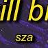 SZA Kill Bill Sped Up Lyrics I Might Kill My Ex