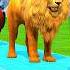 Paint Animals Cow Gorilla Elephant Lion Tiger Dinosaur Fountain Crossing Transformation Cartoon