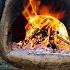 Earthen Oven Hanging In The Air Cooking Wild Herb Pie