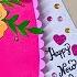 Happy New Year Card Making Easy Greetings Card How To Make New Year Card Ragha Art