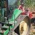 JOHN DEERE 8400T Tractor Harvesting Corn