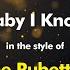 The Rubettes Baby I Know Karaoke Version From Zoom Karaoke