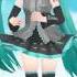 Miku Miku Dance MMD White Letter Hatsune Miku With Toro